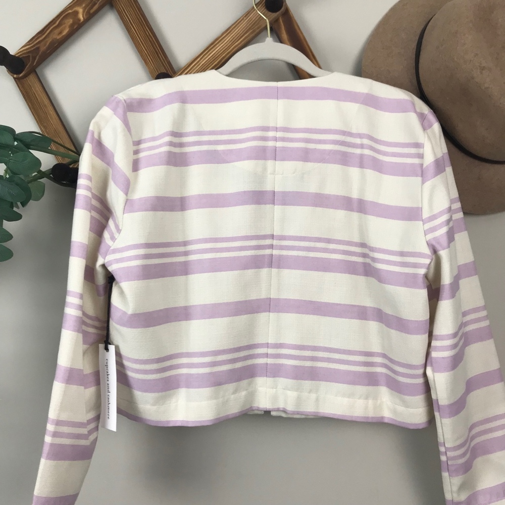 cupcakes & cashmere | Lavender & Cream Blazer - Picture 5 of 7